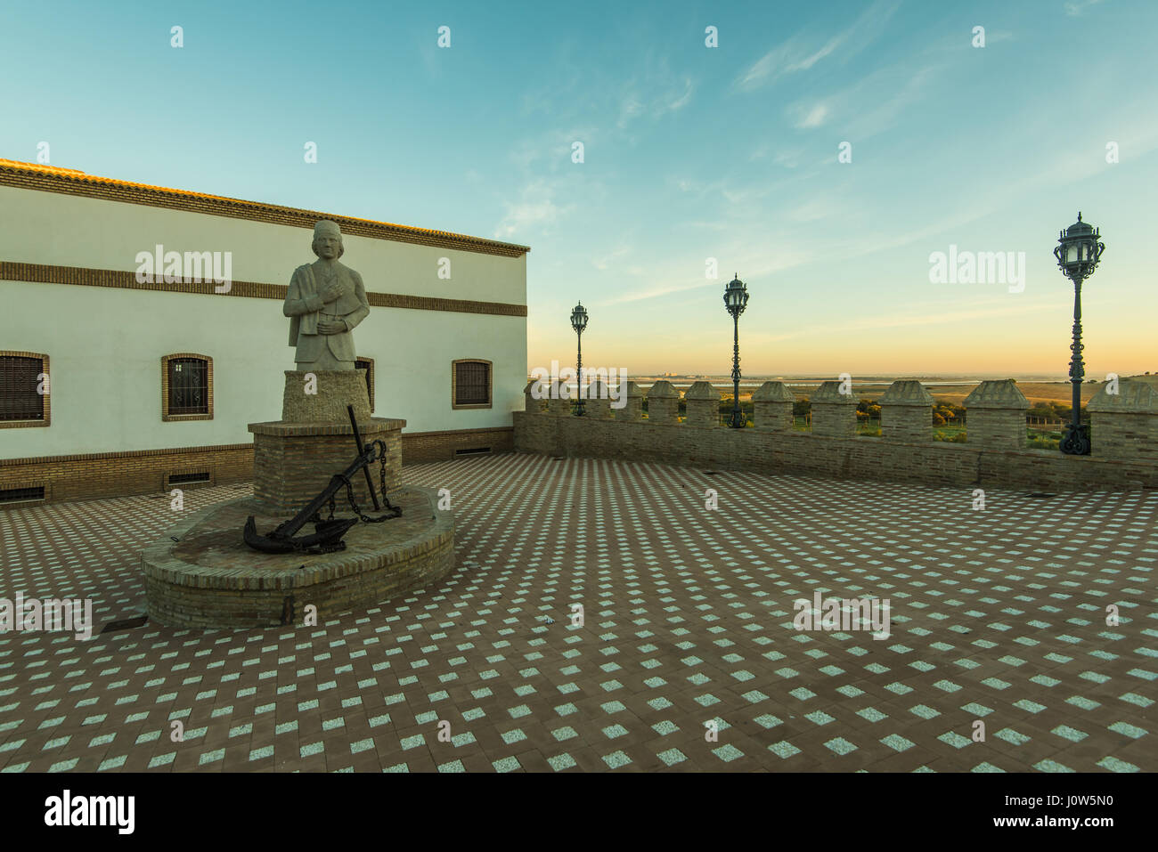 I monumenti in Palos de la Frontera,Huelva,Spagna. Foto Stock