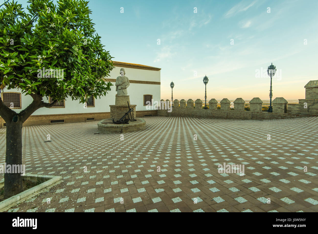 I monumenti in Palos de la Frontera,Huelva,Spagna. Foto Stock