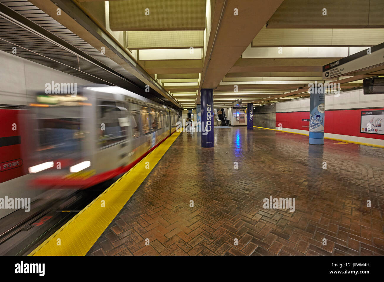 La stazione della metropolitana di San Francisco, California, Stati Uniti d'America Foto Stock