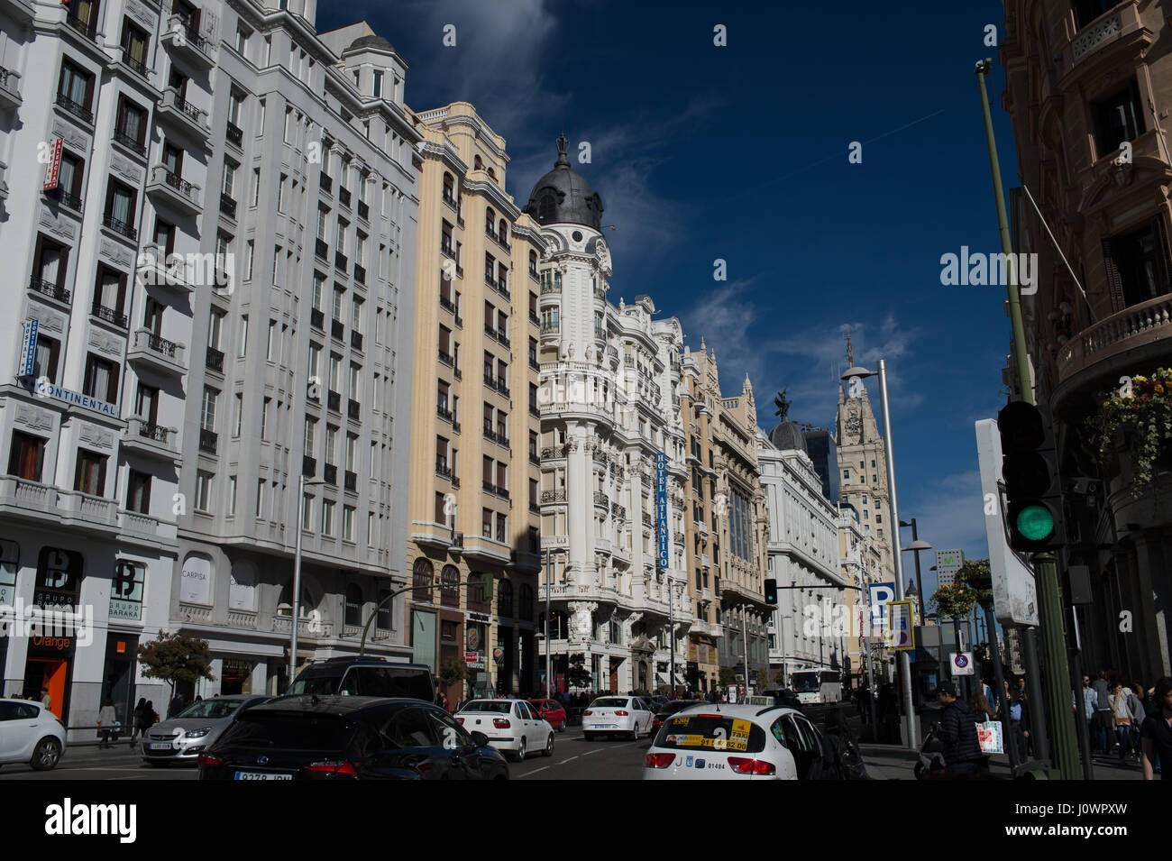 Plaza del Calao, Madrid, Spagna Foto Stock