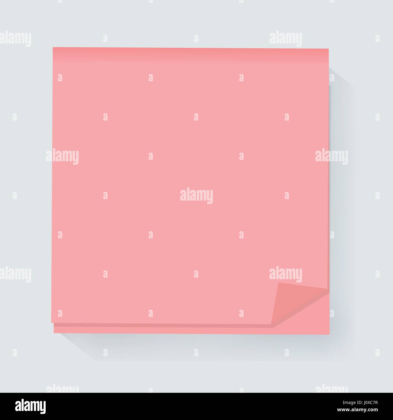 Post memo icona notepaper illustrazione vettoriale Illustrazione Vettoriale