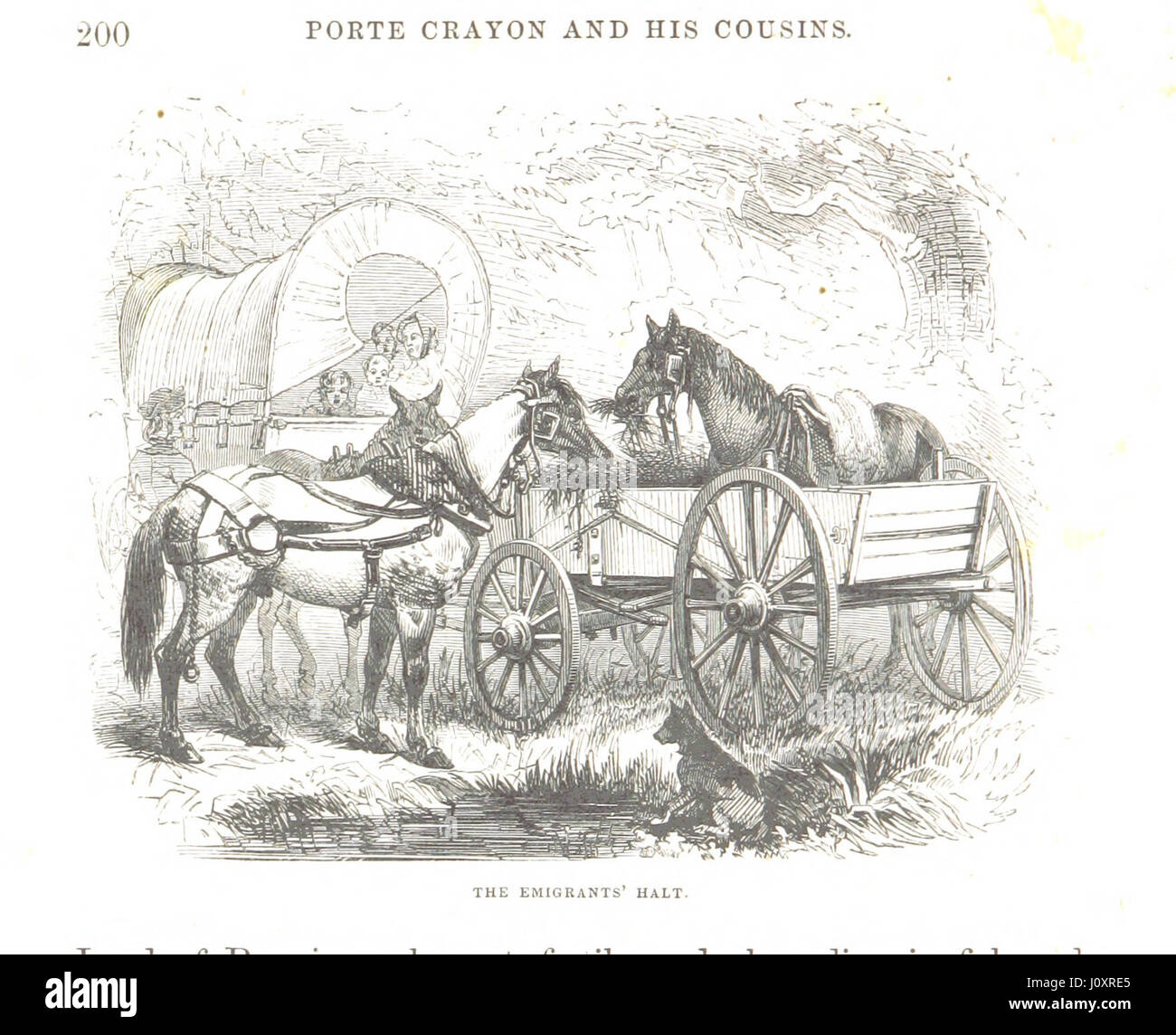 Un'opera illustrata con Virginia, con una visita alla Canaan Virginiana e avventure di porte Crayon e dei suoi cugini, raffigurata attraverso illustrazioni di porte Crayon. Foto Stock