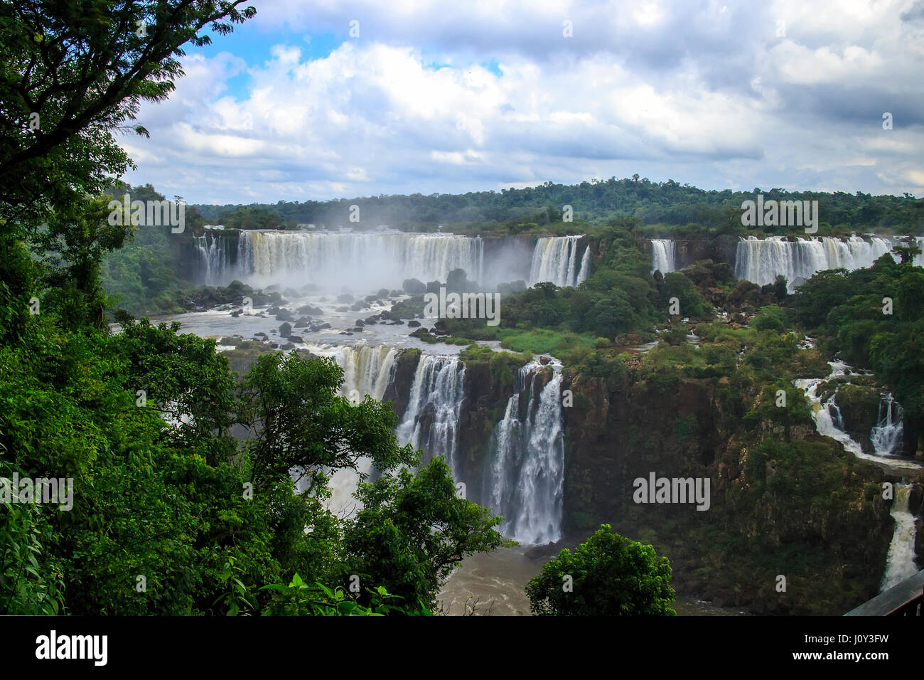 Devi la gola del Iguazu Falls, Argentina, Brasile Foto Stock