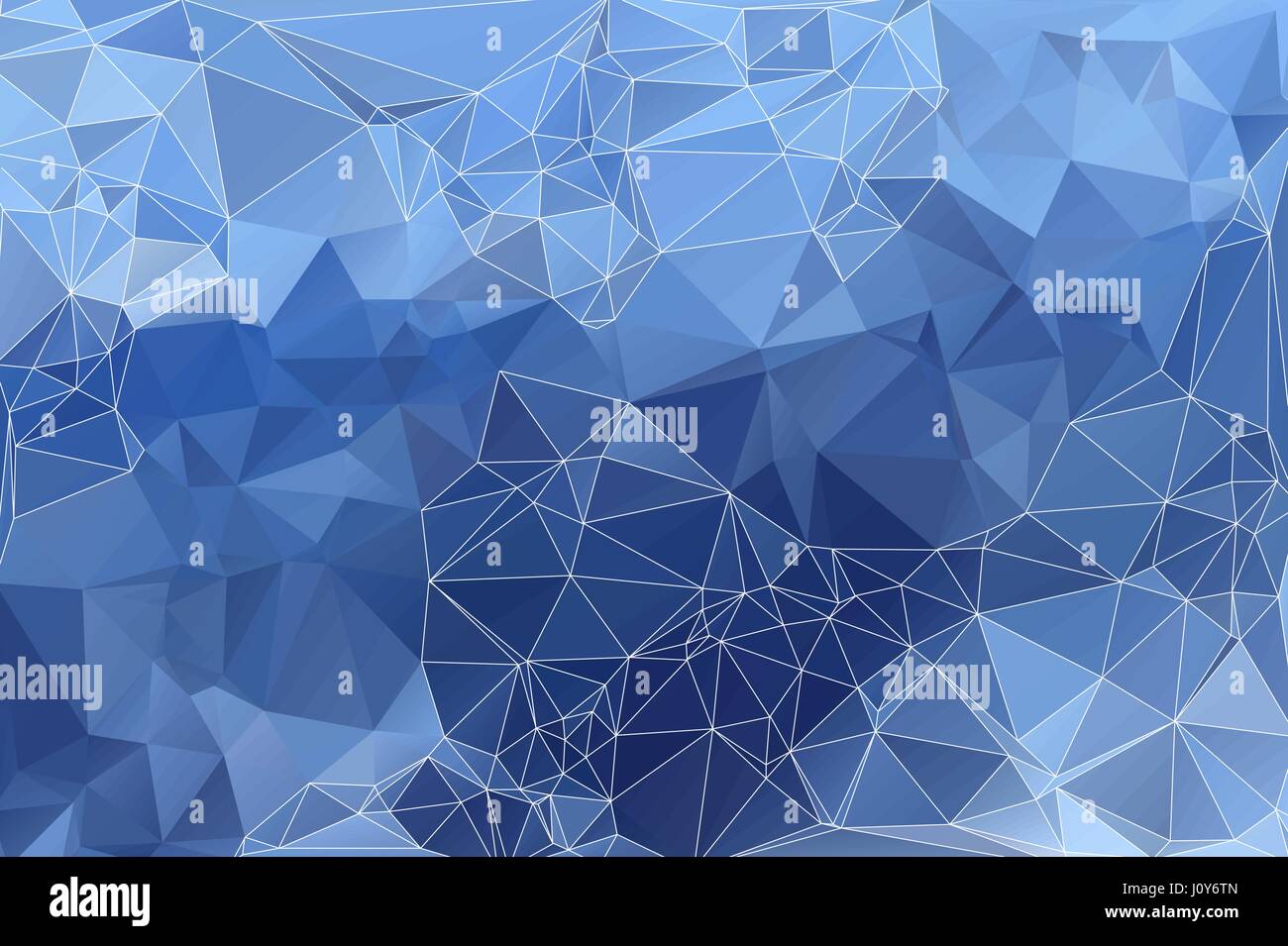 Blu pallido bassa astratta geometrica poly lo sfondo con il triangolo bianco maglia. Illustrazione Vettoriale