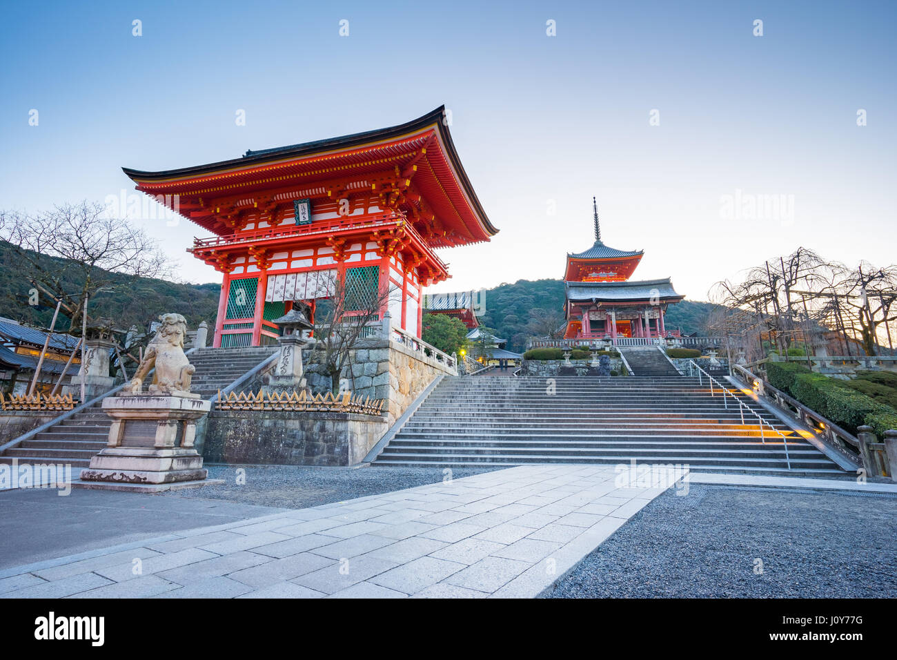 Kyoto, Giappone - 31 dicembre 2015: Kiyomizu Dera il tempio buddista a Kyoto, Giappone Foto Stock