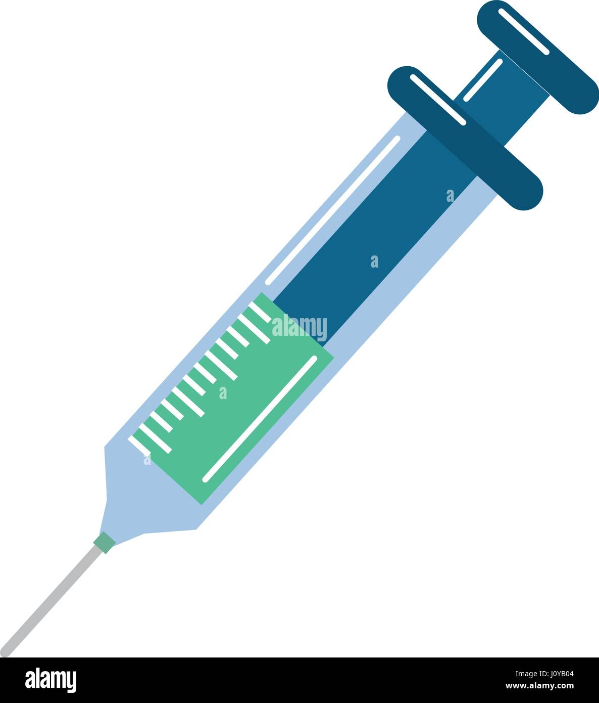 Ospedale di siringa strumento per eseguire il test Illustrazione Vettoriale