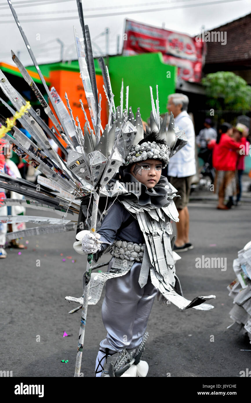 Carnaval riciclare usato Foto Stock