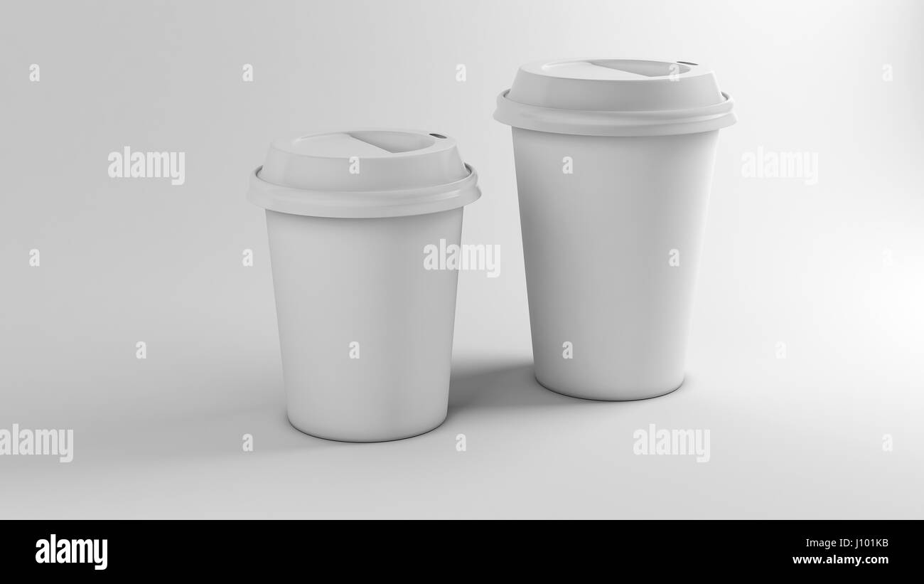 Da asporto caffè monouso bicchiere di carta Foto Stock
