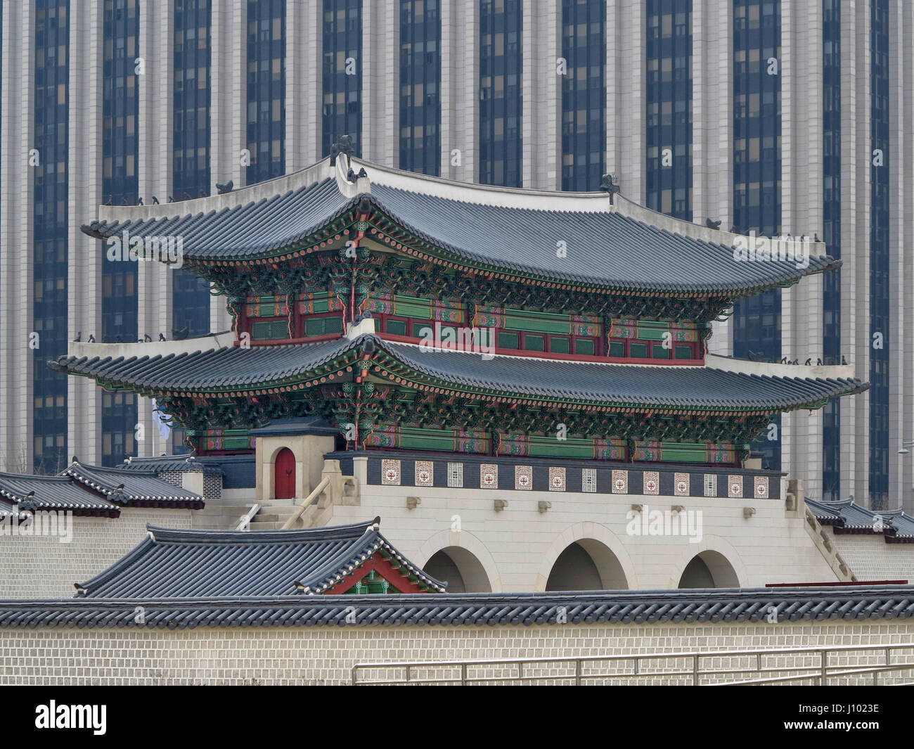 Gyeokbok Gung Palace (Palazzo del Principe ereditario) Seul Corea del Sud Foto Stock