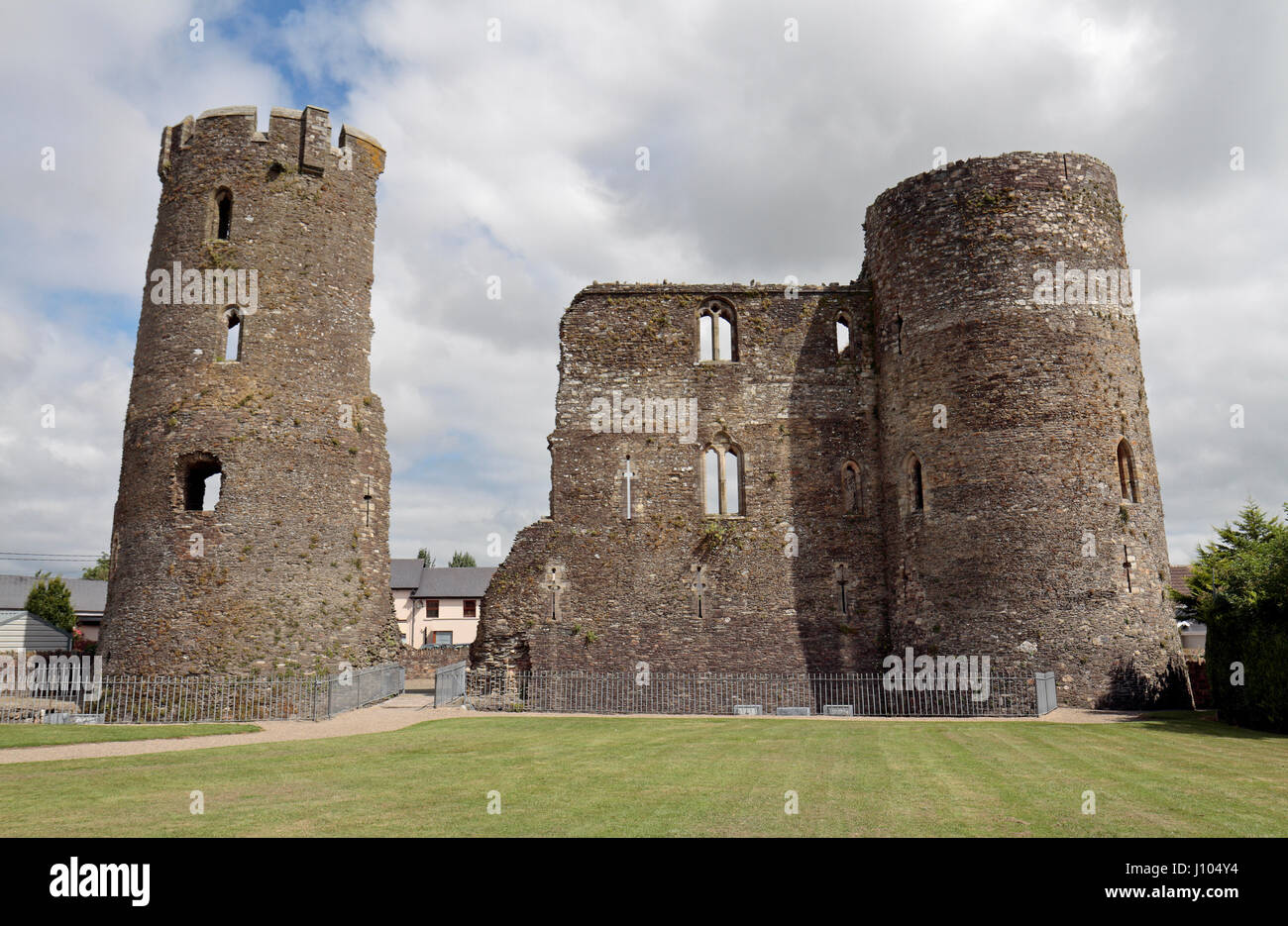 Castello di Ferns a Ferns, contea di Wexford, Irlanda (Eire). Foto Stock