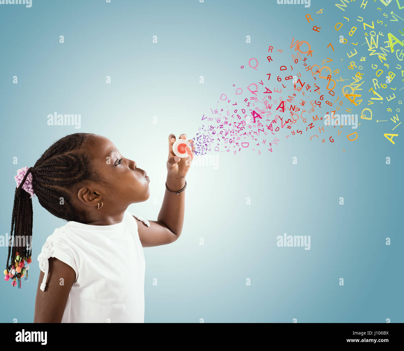 Dando vita con pensieri Foto Stock