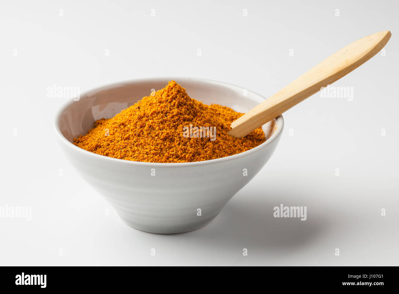 Aji amarillo seco, giallo secchi peperoncino dal Perù. Foto Stock
