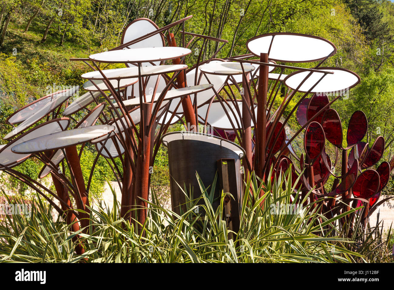 I Giardini di Castel Trauttmansdorff di Merano: Un progetto davvero unico - i Giardini sono uno dei più rinomati giardini botanici d'Italia - Merano-Italia. Foto Stock