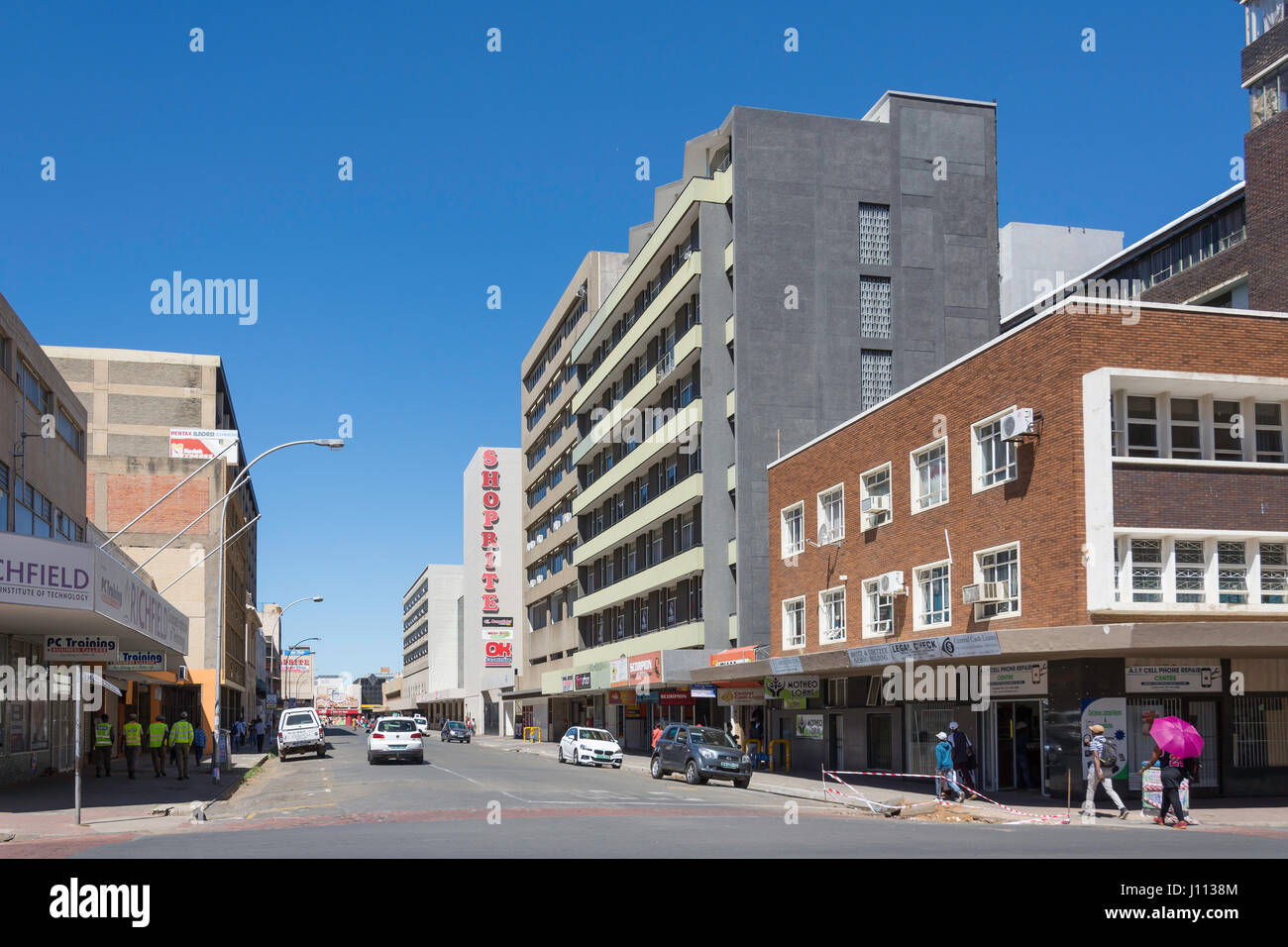Elizabeth Street, Bloemfontein, Libero Stato Provincia, Repubblica del Sud Africa Foto Stock