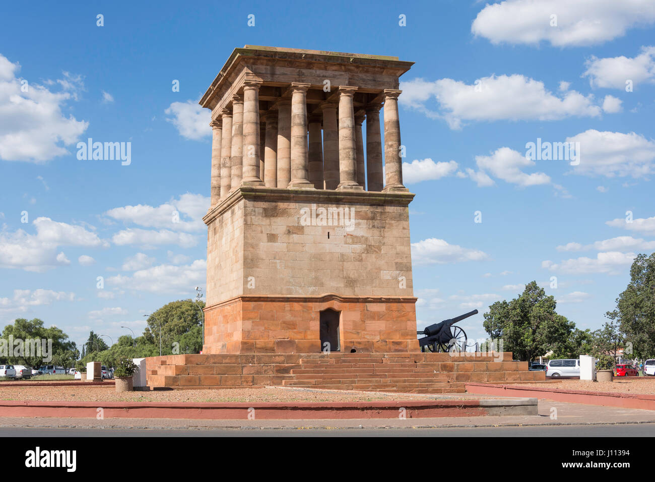 La pace e la giustizia Memorial, Greenpoint Comunità Square, Greenpoint Kimberley, nel nord della provincia del Capo, Repubblica del Sud Africa Foto Stock