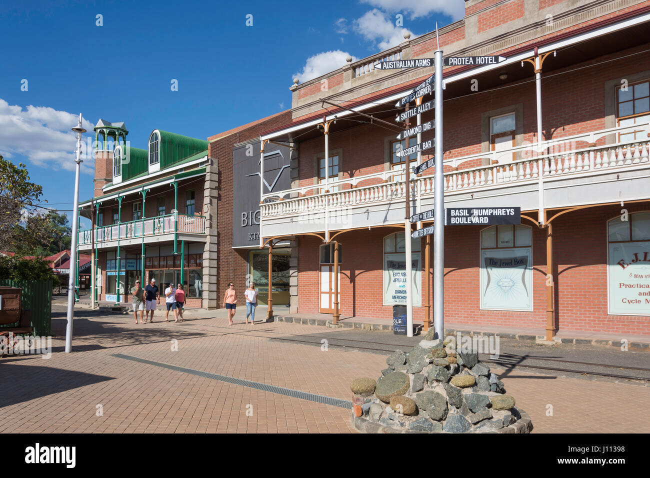 La Città Vecchia al foro grande, South Circular Road, Kimberley, nel nord della provincia del Capo, Repubblica del Sud Africa Foto Stock