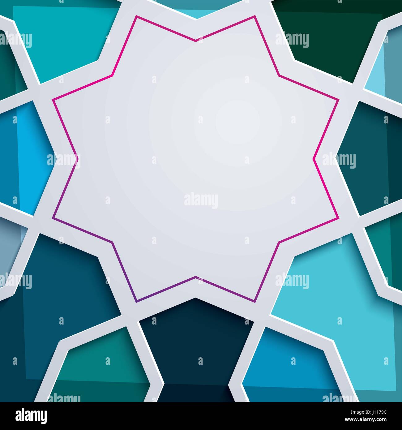 Arabo modello geometrico sfondo astratto Illustrazione Vettoriale