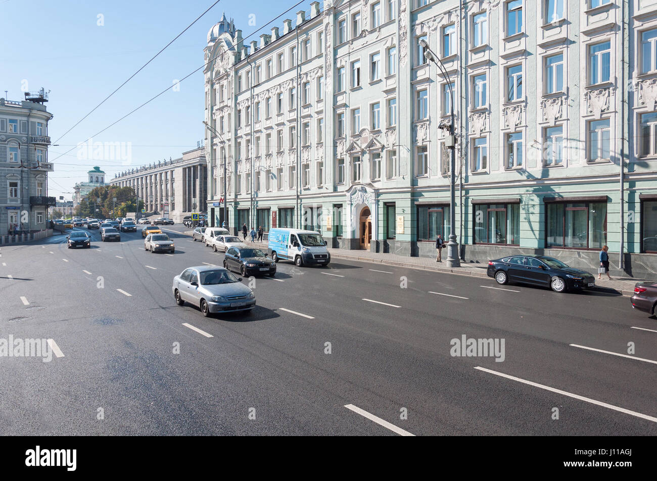 Mosca, Russia - 21.09.2015. Accoglienza del Presidente della Federazione russa sulla strada Mokhovaya Foto Stock