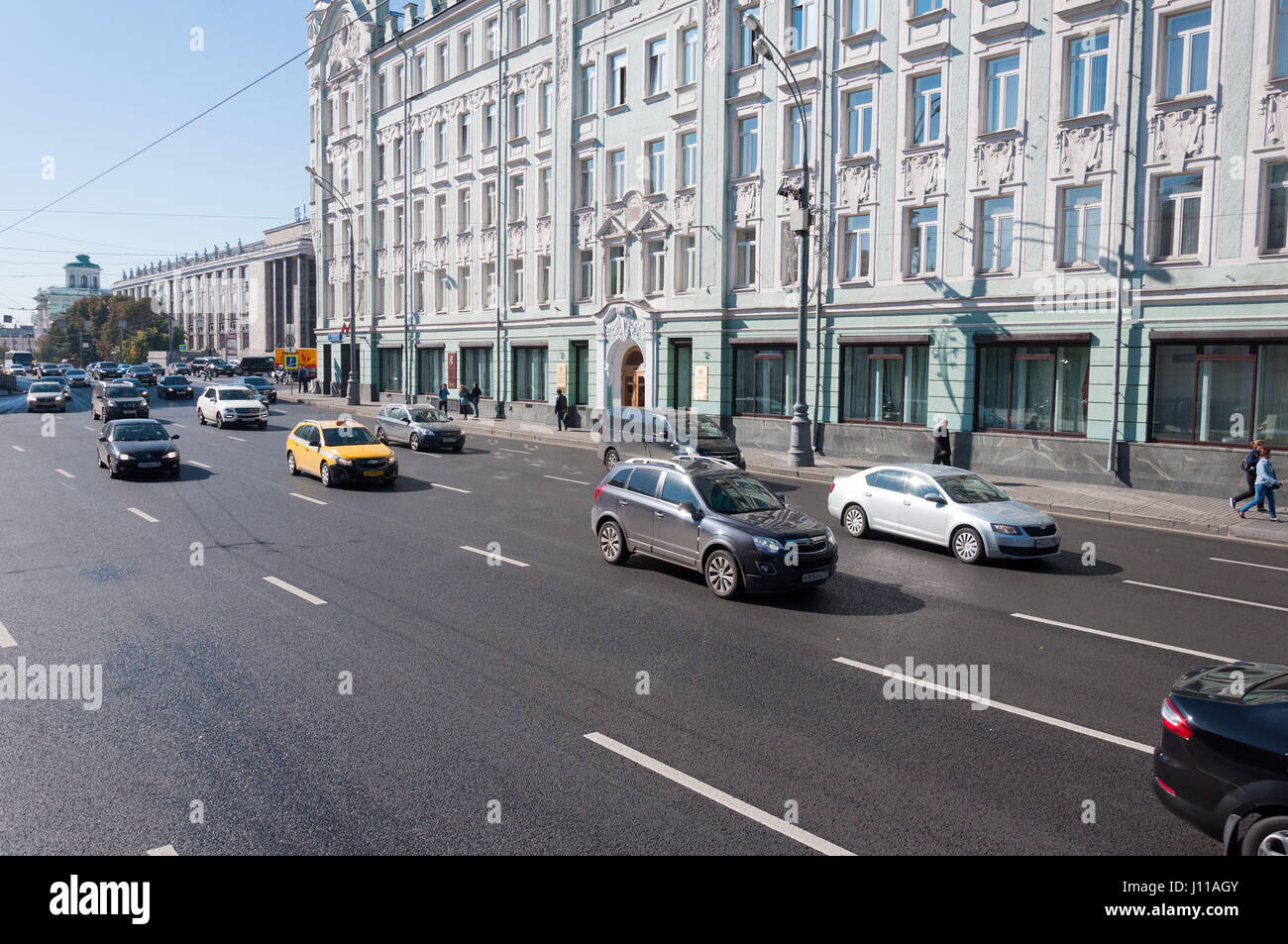 Mosca, Russia - 21.09.2015. Accoglienza del Presidente della Federazione russa sulla strada Mokhovaya Foto Stock
