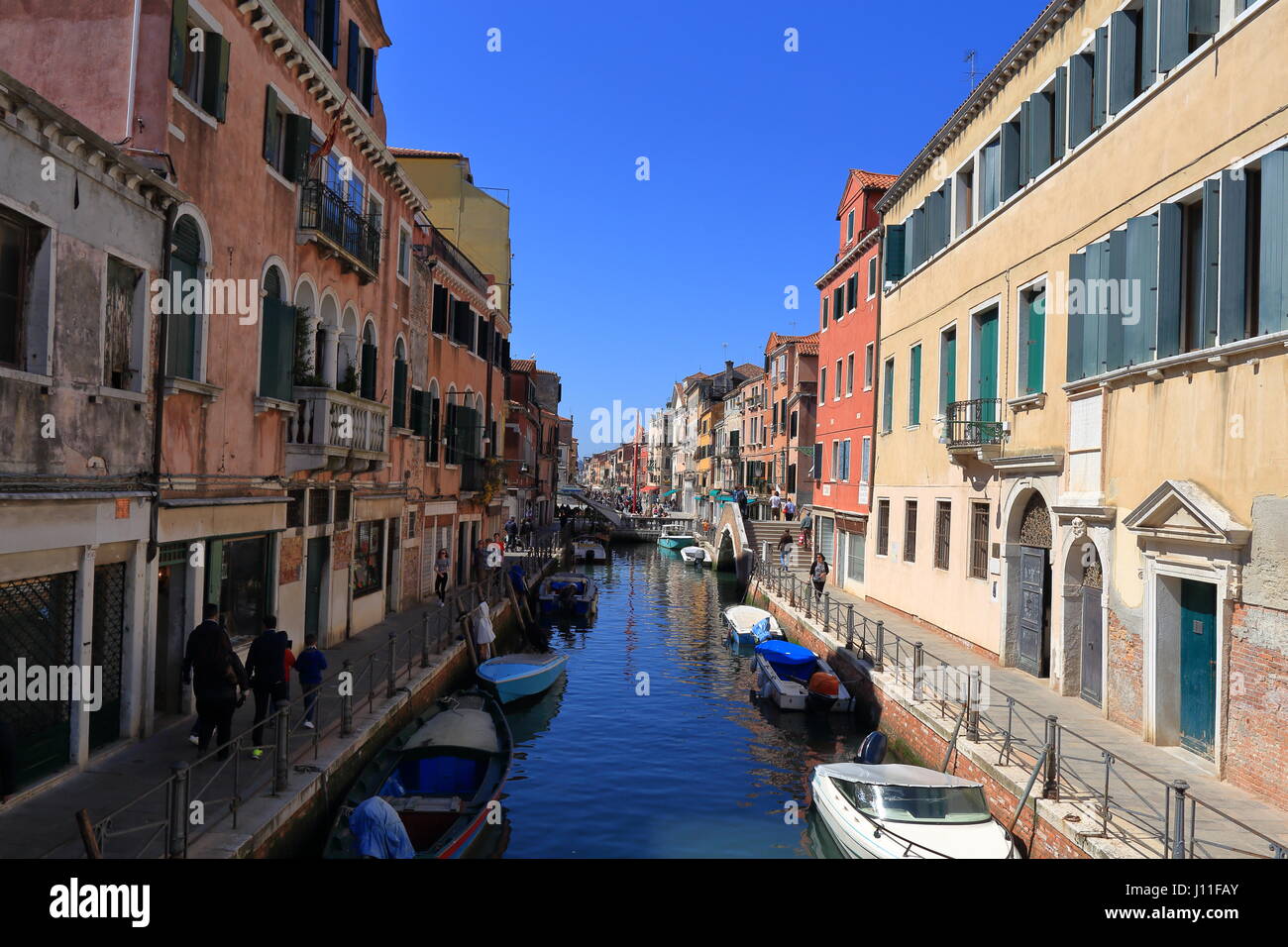 Famoso Canal di Venezia. Foto Stock