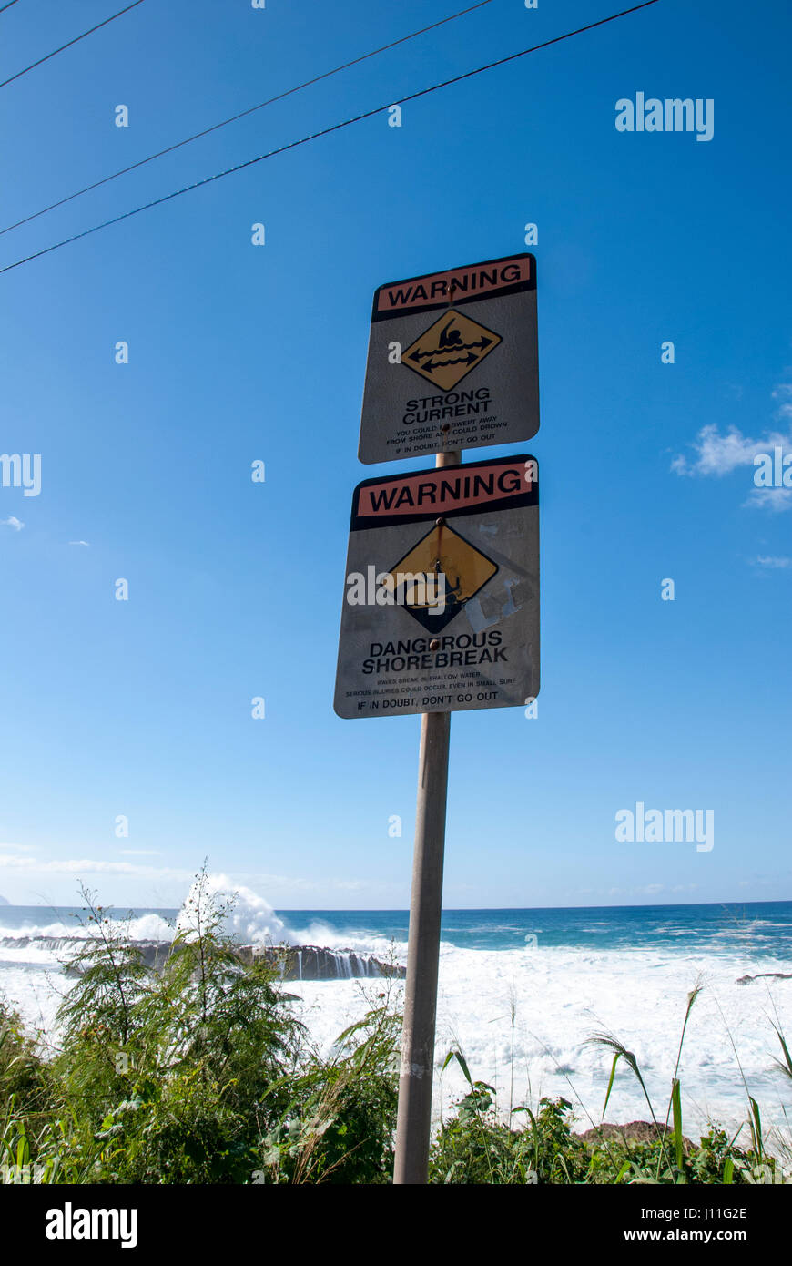 Waimea Bay Beach Park, Oahu, Hawaii Foto Stock