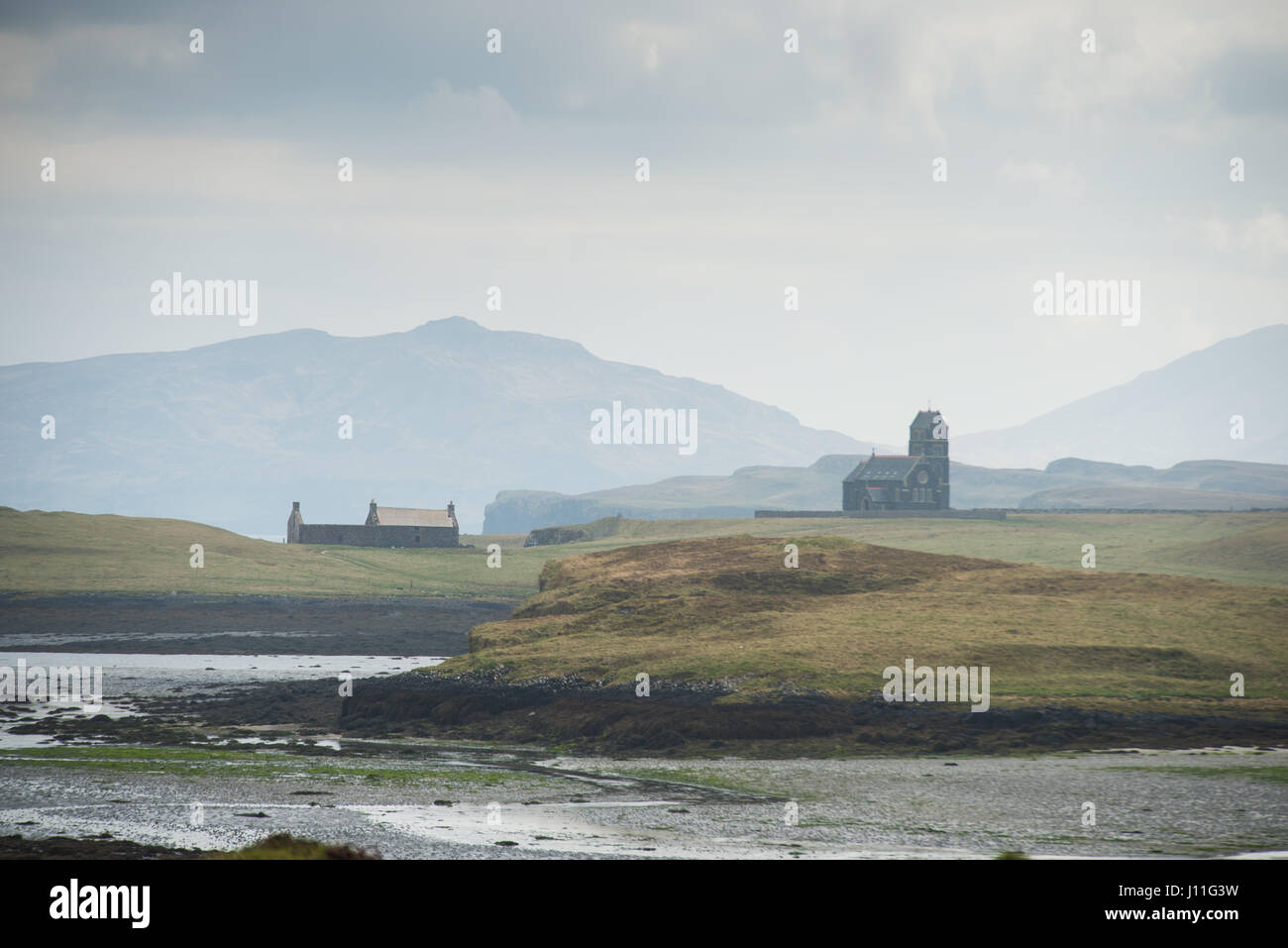 Il centro delle arti ed ex St Edwards cappella sul Sanday ( e canna ) Isole Ebridi Interne, Scozia. Foto Stock