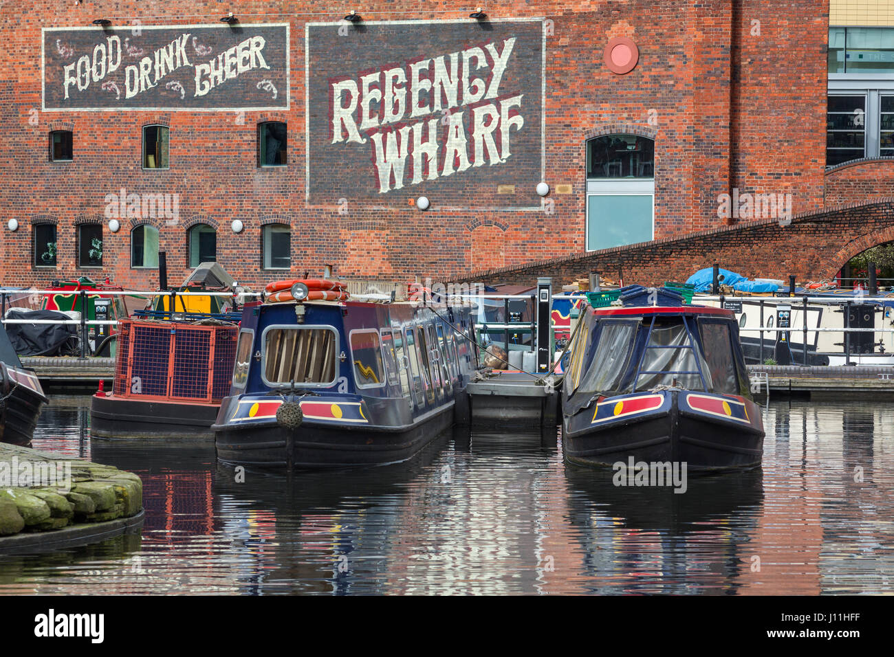 Regency Wharf, Birmingham, Regno Unito Foto Stock