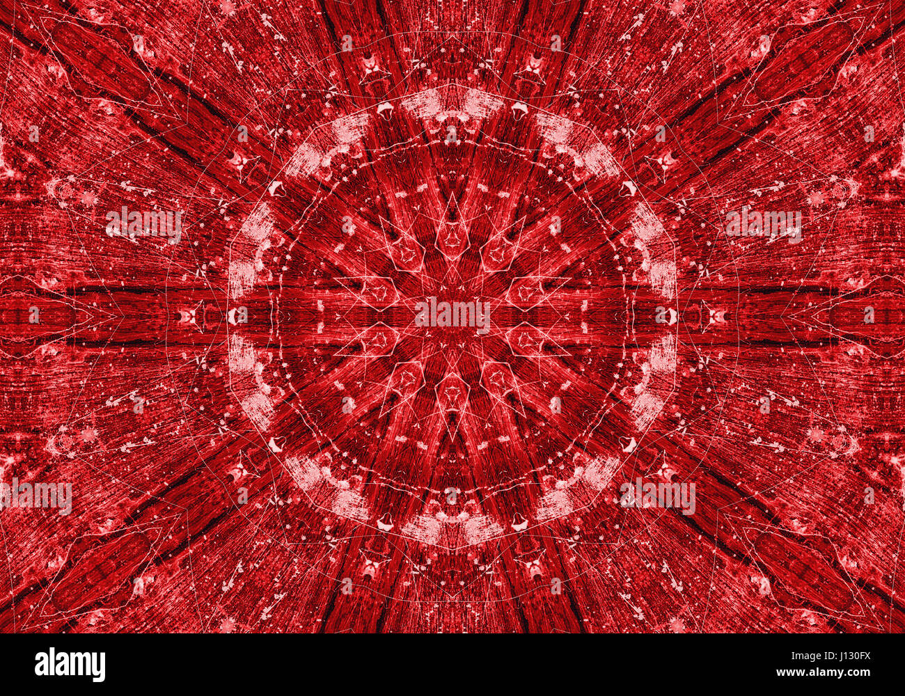 Rosso sfondo grunge con disegno astratto Foto Stock