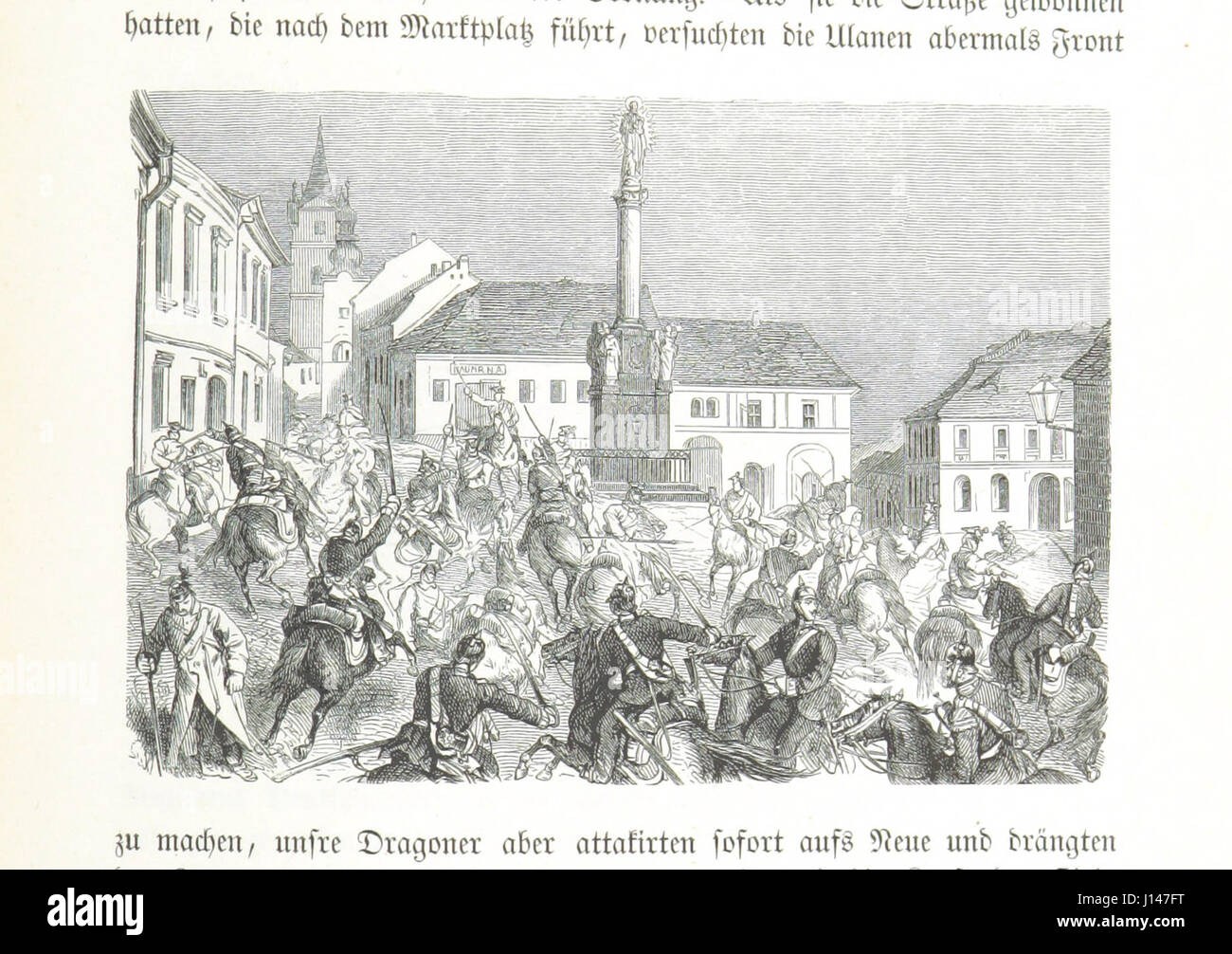 Questo libro si concentra sulla guerra tedesca del 1866, un conflitto tra il Regno di Prussia e l'Impero austriaco. Esplora gli aspetti politici e militari della guerra, che portò all'unificazione della Germania sotto la guida prussiana. Foto Stock