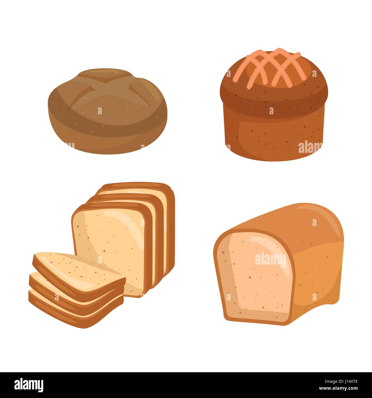 Delizioso pane icona isolato Illustrazione Vettoriale