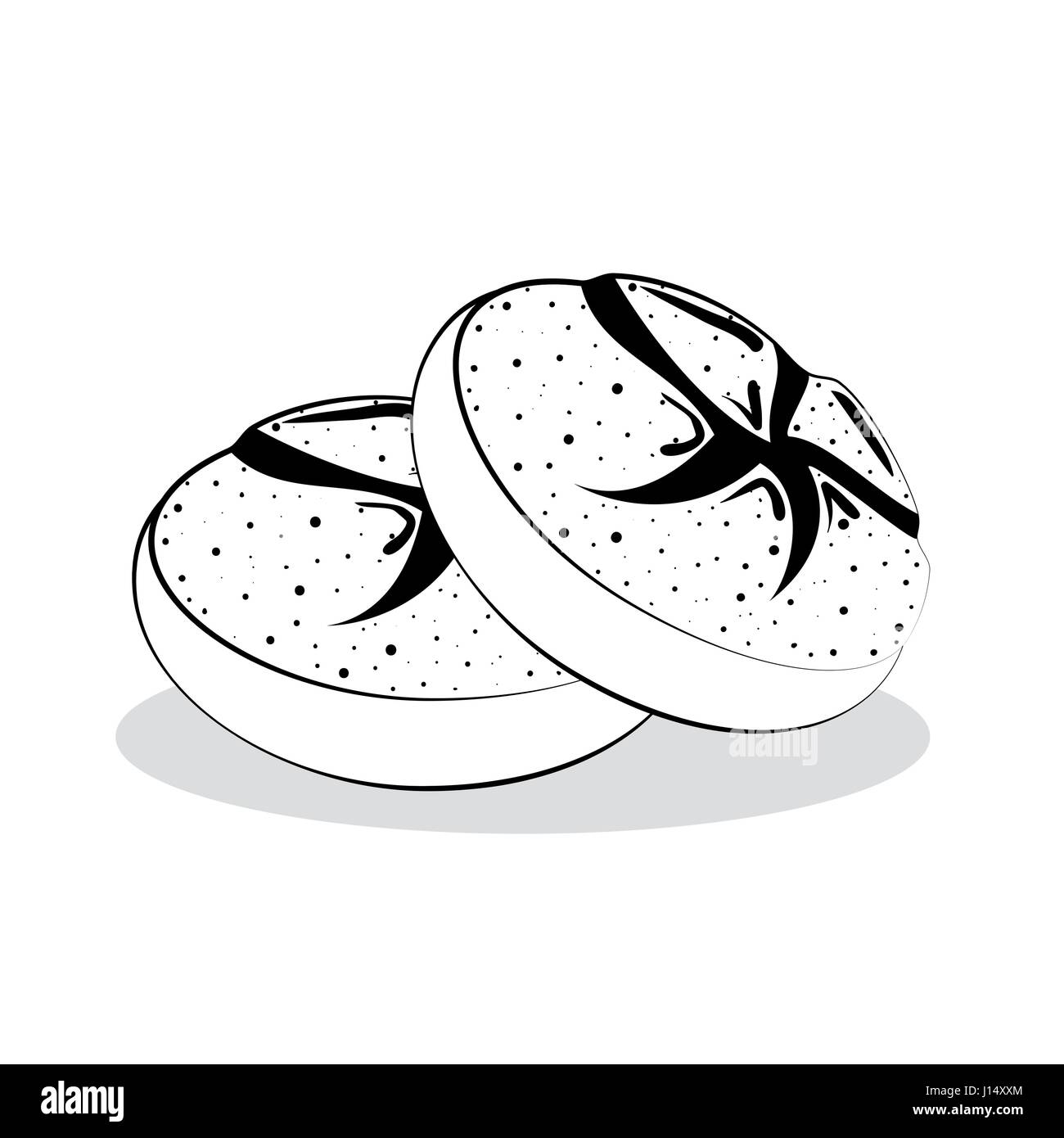 Delizioso pane icona isolato Illustrazione Vettoriale