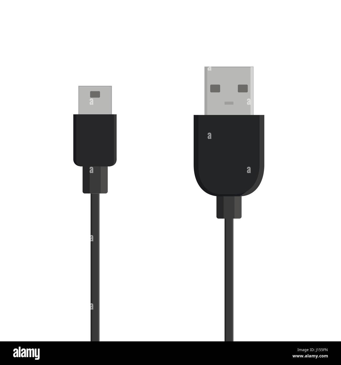 Micro cavi USB Illustrazione Vettoriale