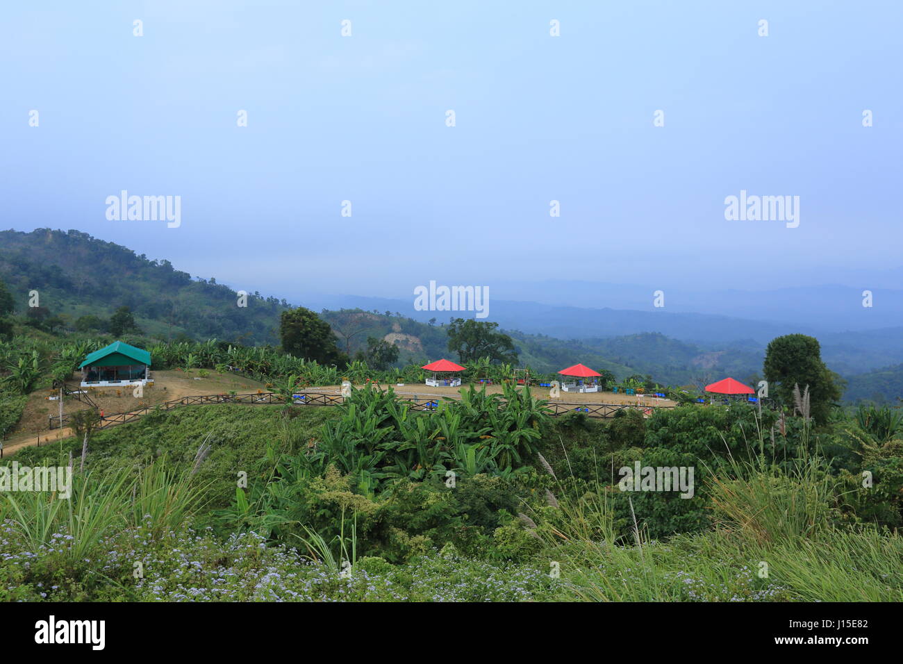 Valle Sajek in collina Rangamati distretto, Bangladesh. Foto Stock