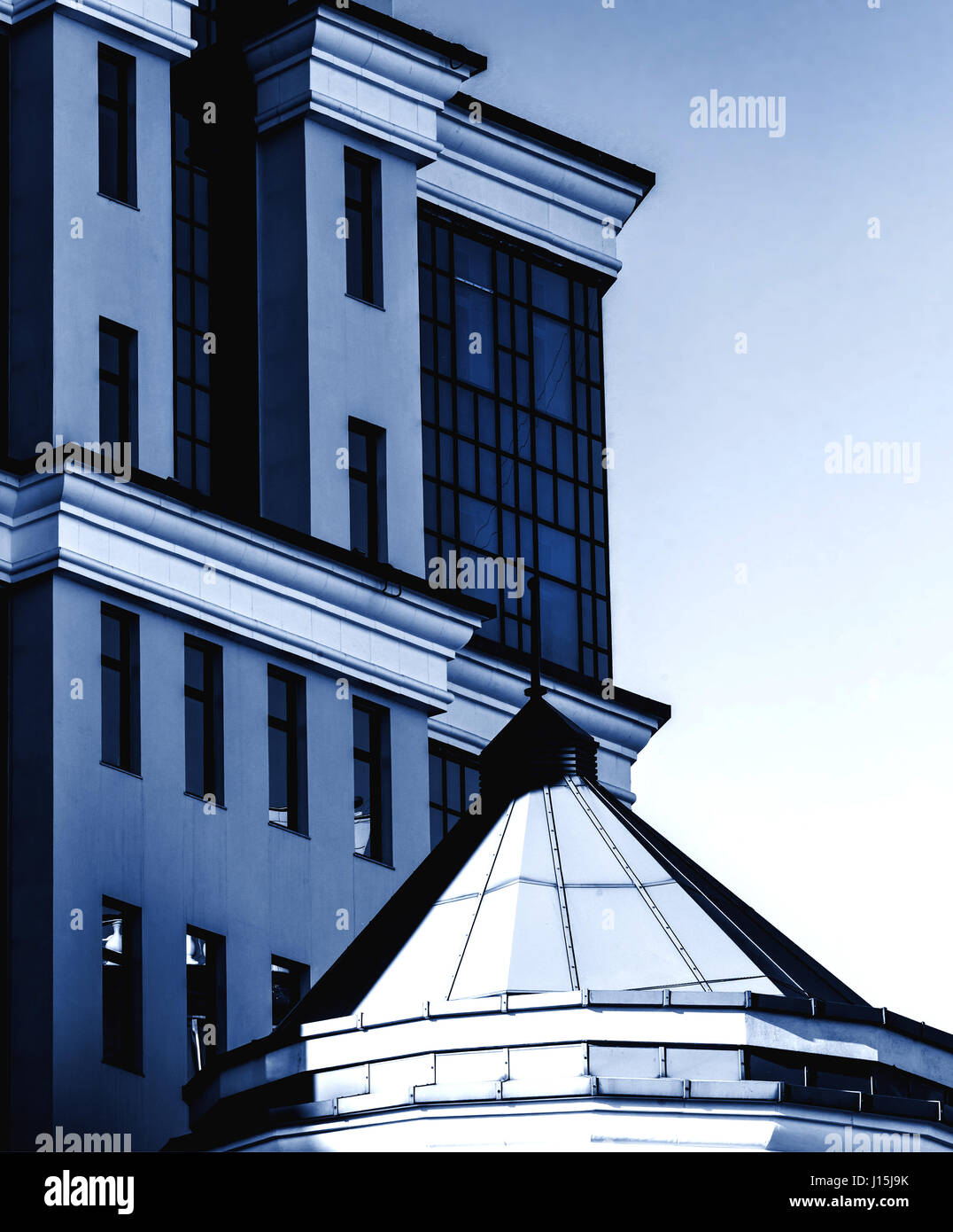 Stilizzata architettura commerciale Foto Stock