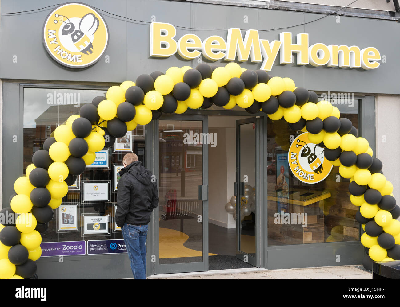 BeeMyHome agenti immobiliari, Chester le street, Co. Durham, England, Regno Unito Foto Stock