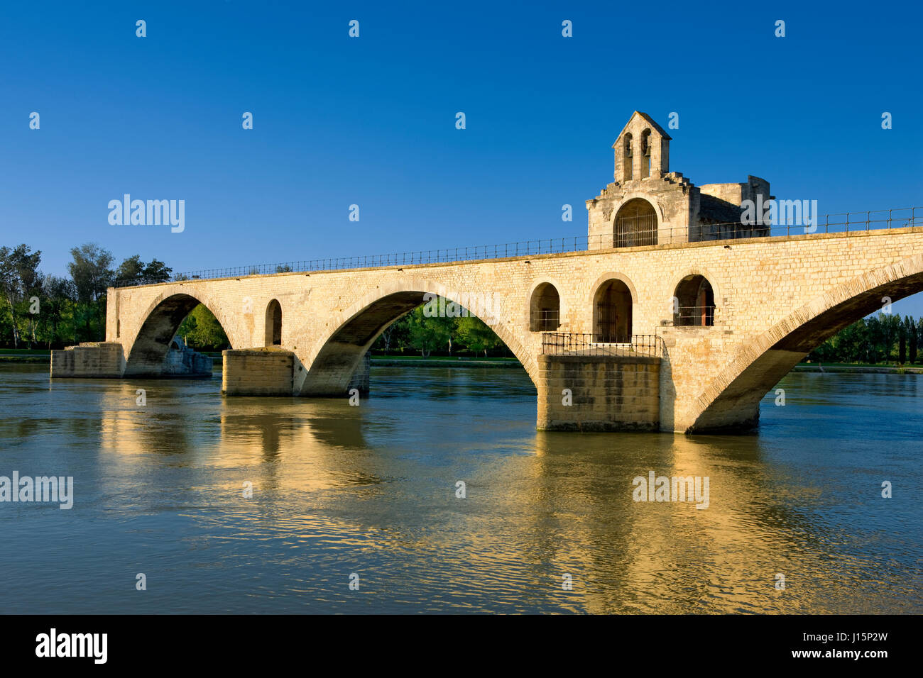 Il Pont Benezet in Avignon Foto Stock