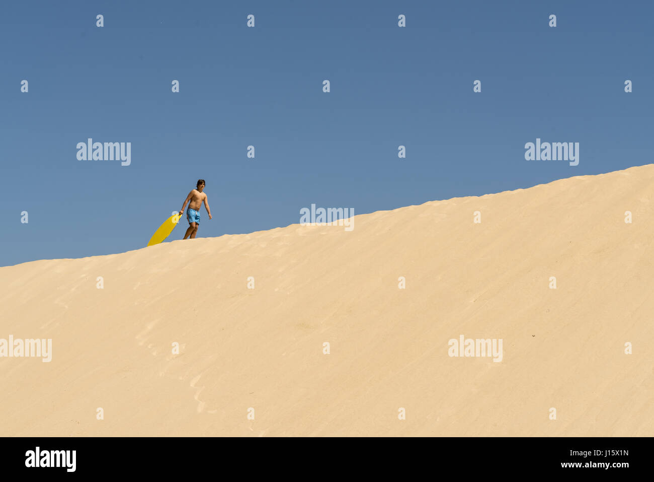 Tarifa Spiaggia e dune di sabbia. Foto Stock