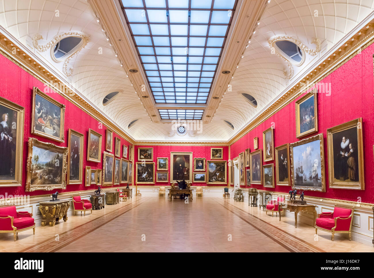 Galleria in Wallace Collection di Londra, Inghilterra, Regno Unito Foto Stock Galleria in Wallace Collection di Londra, Inghilterra, Regno Unito Foto Stock