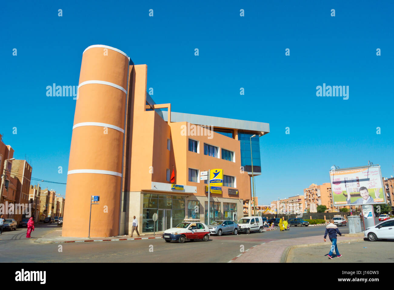 Ufficio postale, luogo Dchira, Laayoune, el aioun, Sahara Occidentale, amministrata dal Marocco Foto Stock