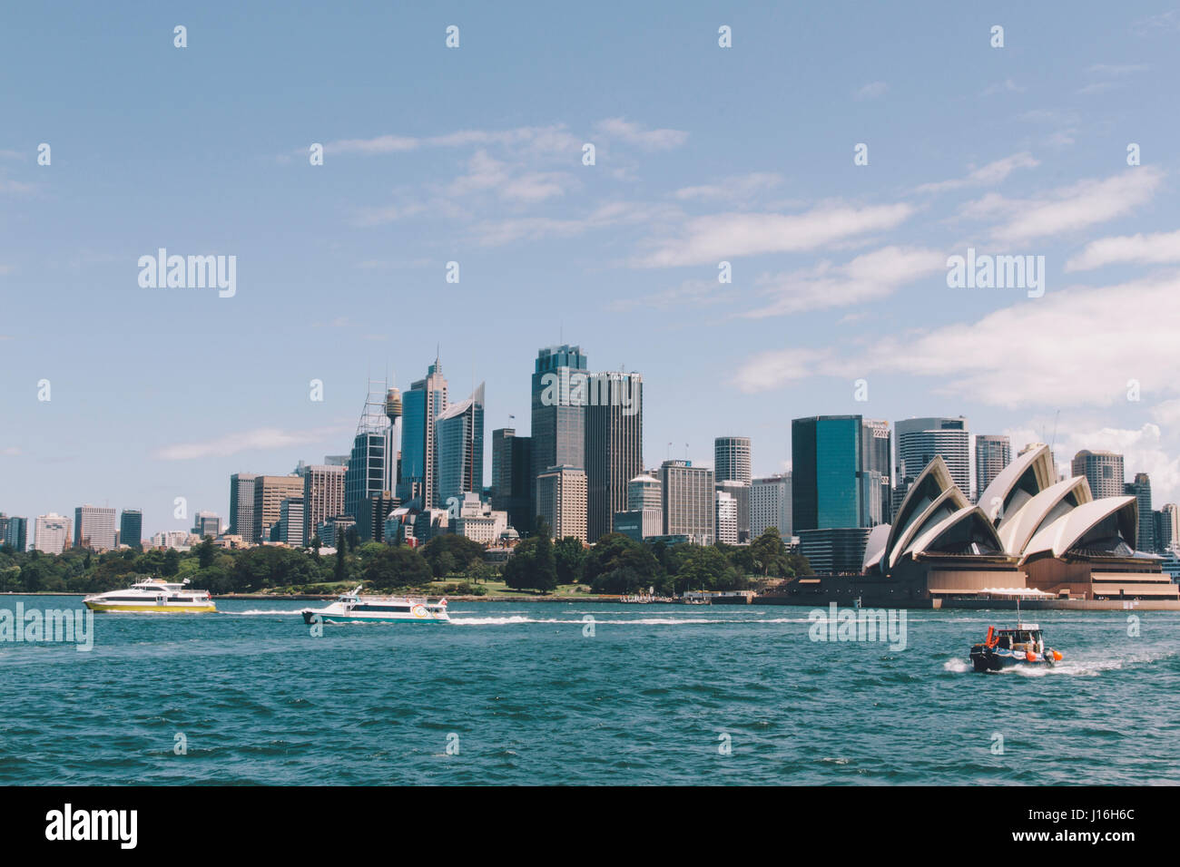 Un paesaggio della bella città di Sydney Foto Stock