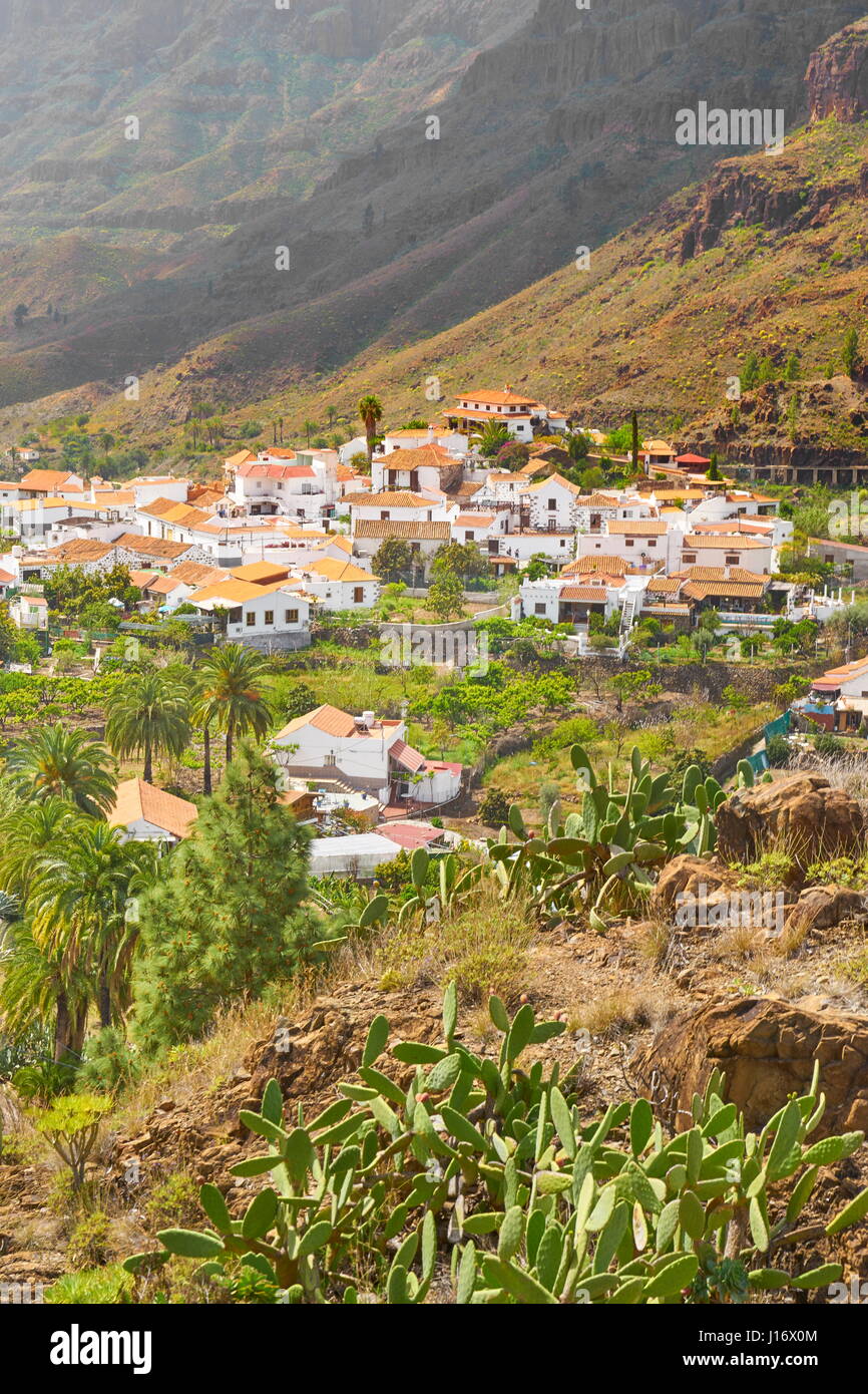 Fataga, Gran Canaria, Spagna Foto Stock