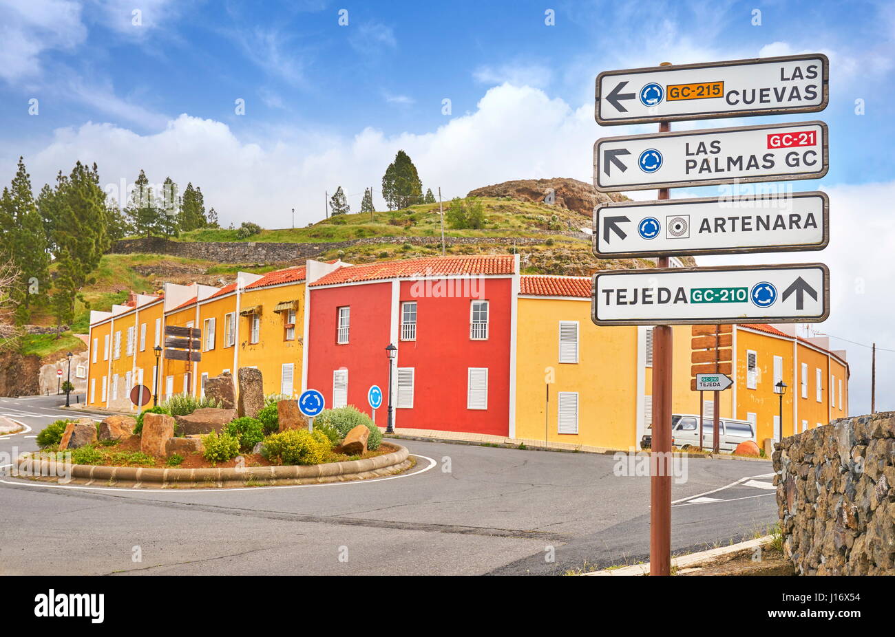 Artenara village, Gran Canaria, Isole canarie, Spagna Foto Stock