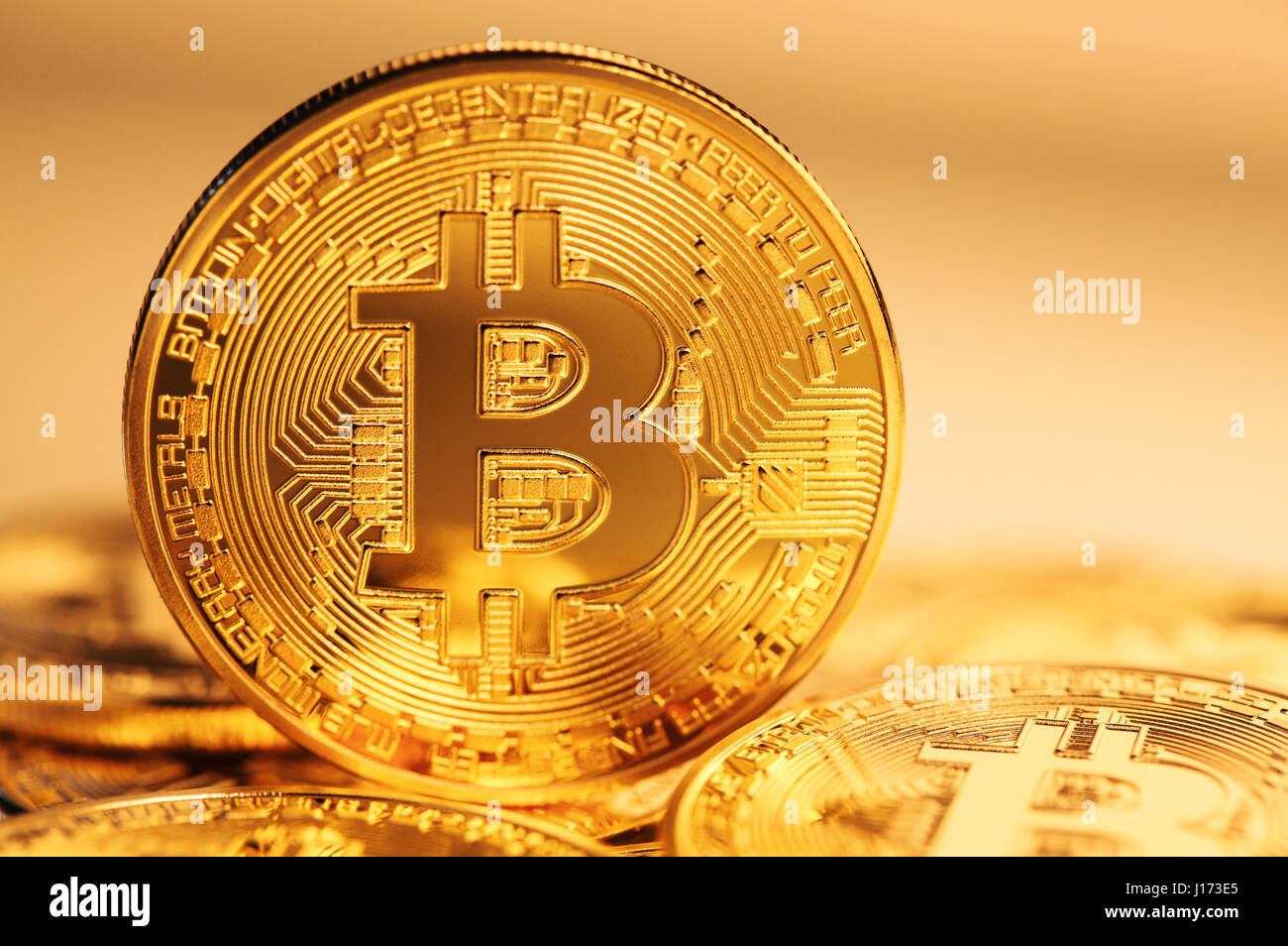 Bitcoin pagamento virtuale il concetto di sistema Foto Stock