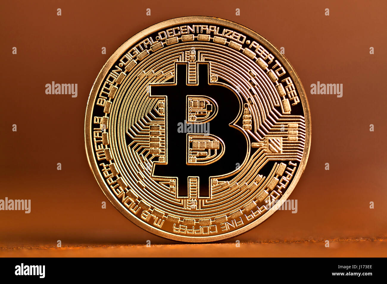 Bitcoin pagamento virtuale il concetto di sistema Foto Stock