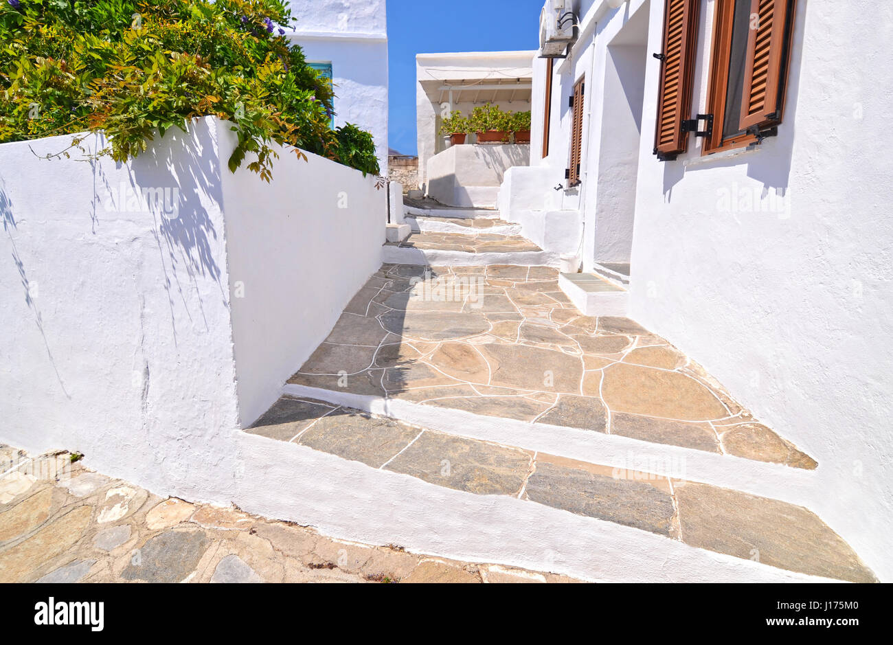 Case tradizionali a isola di Sifnos Grecia Foto Stock