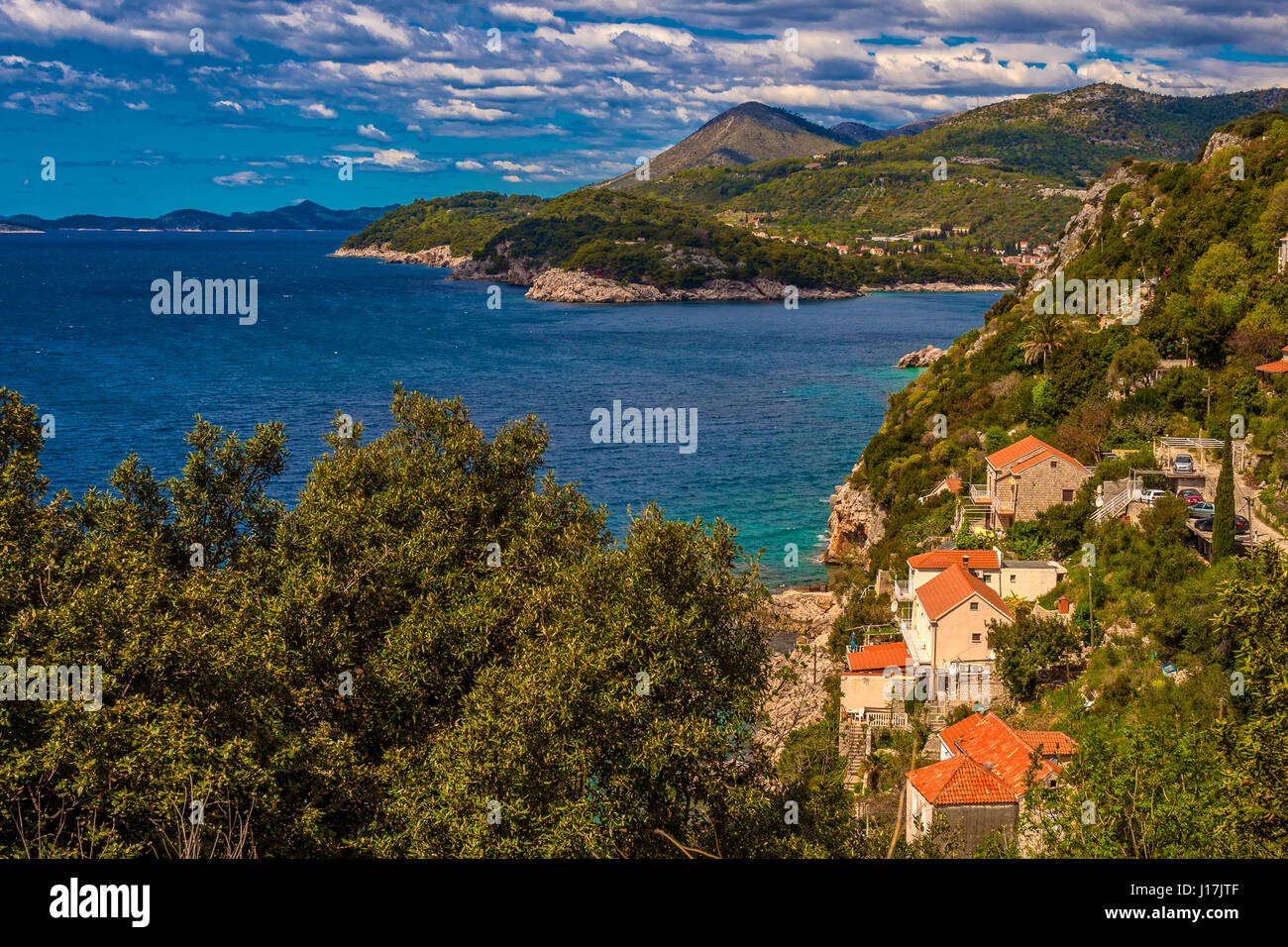 Dalmazia Croazia Paesaggio vicino Slano Foto Stock