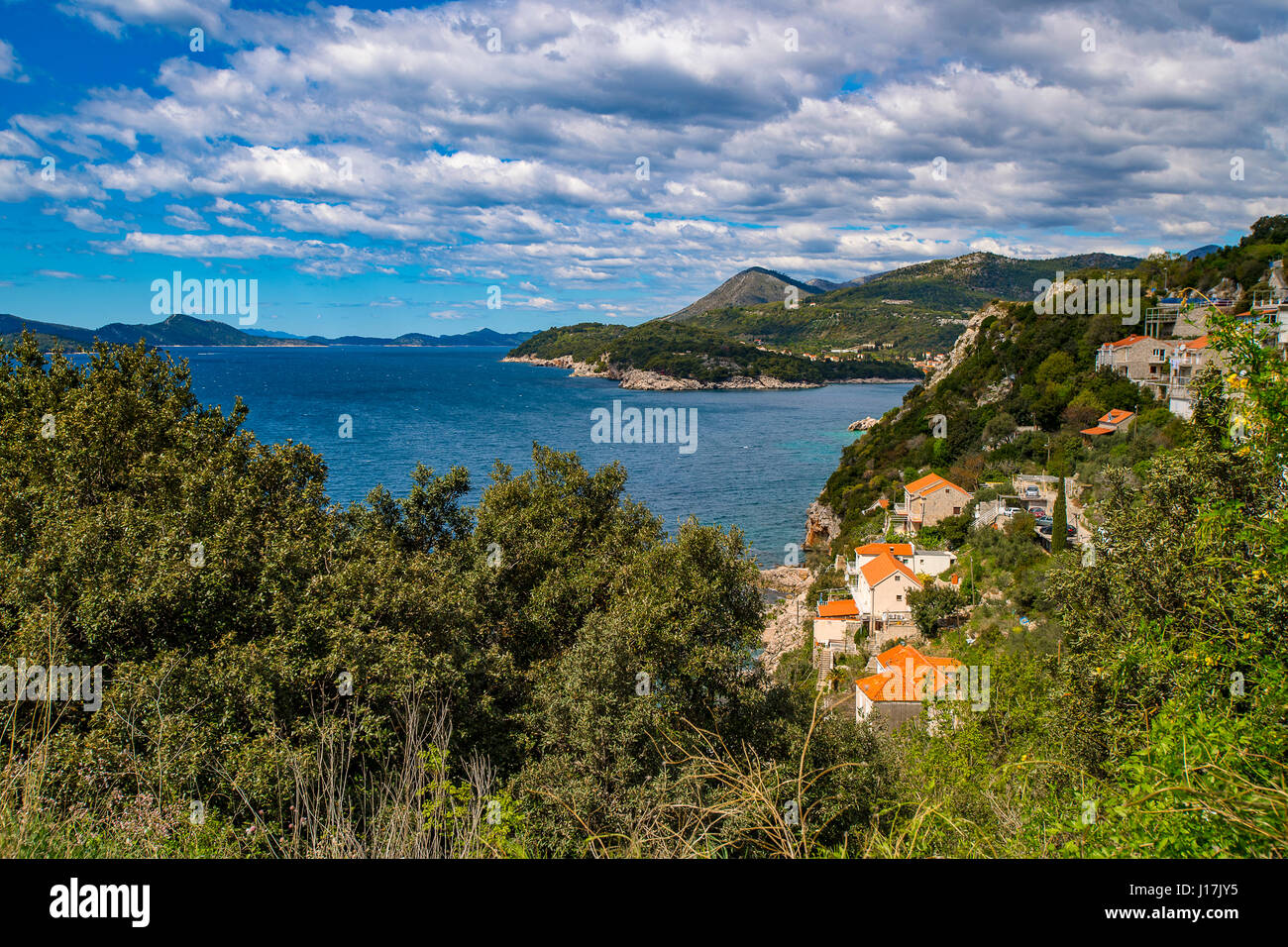 Dalmazia Croazia Paesaggio vicino Slano Foto Stock