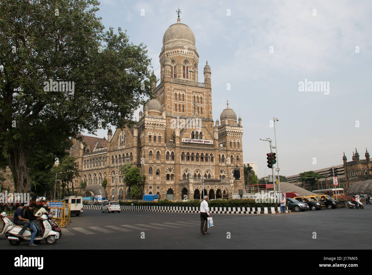 Bombay Municipal Corporation edificio (1893) o BMC edificio in Mumbai, India. Foto Stock