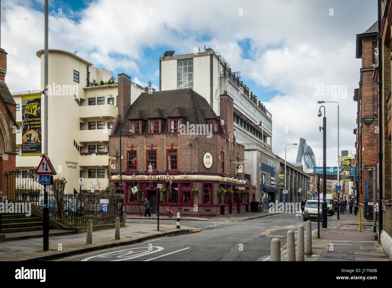 Buon Samaritano pub public house, Turner Street, Whitechapel, London, Regno Unito Foto Stock