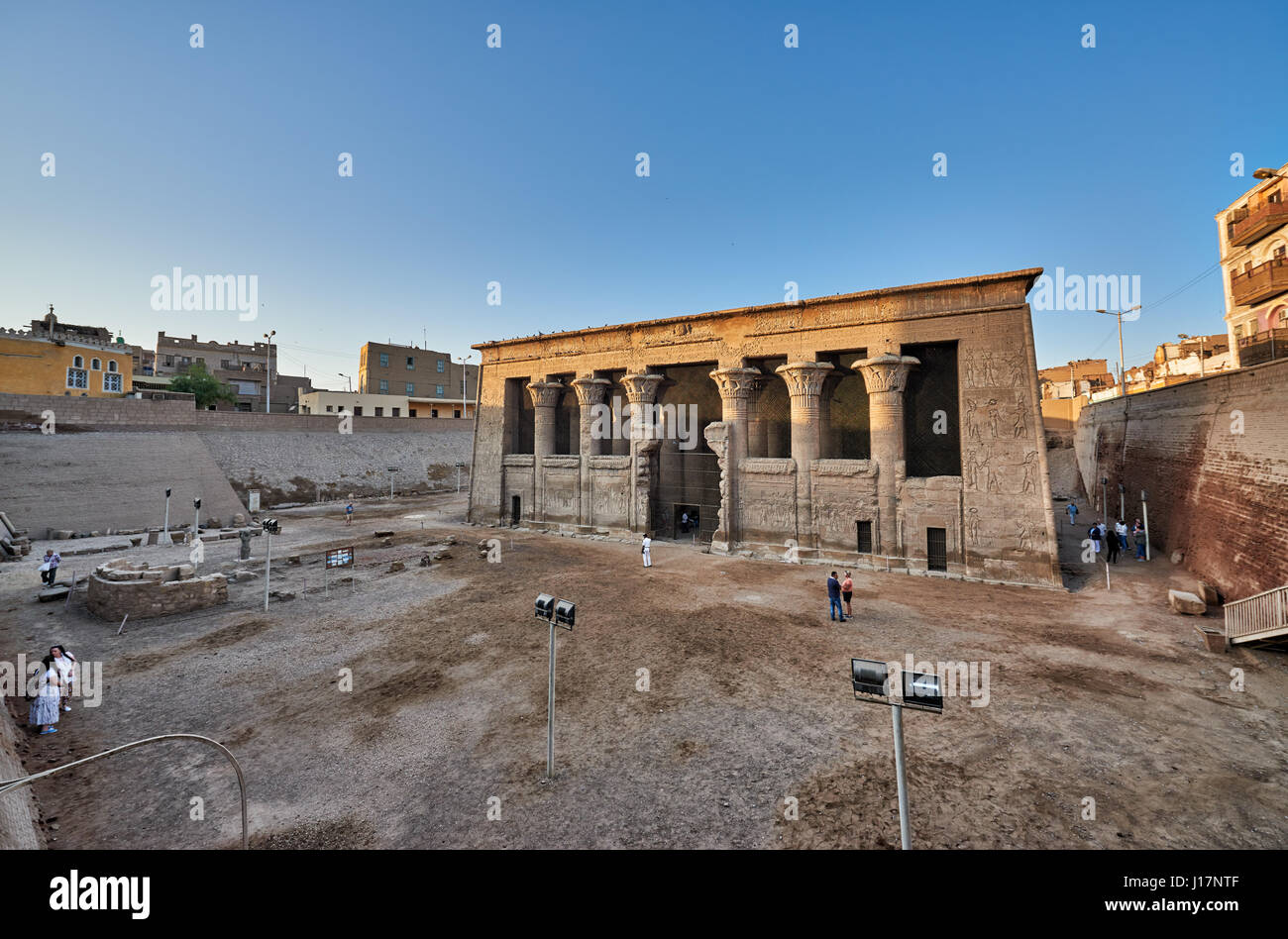 Il Tempio di Khnum a Esna, Egitto, Africa Foto Stock